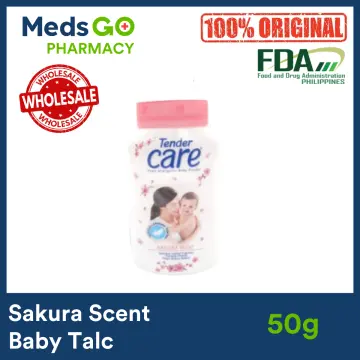 Buy Tender care talc sakura scent powder 100g online with MedsGo