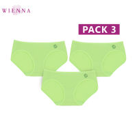 Wienna DU82200*3 ชุดชั้นใน เวียนนา กางเกงใน Fruity Panties Bikini บิกินี่ หอมกลิ่นผลไม้ กลิ่นเมลอน อุ้มก้น ไซซ์ M,L,E(XL) สีเนื้อ , เขียว