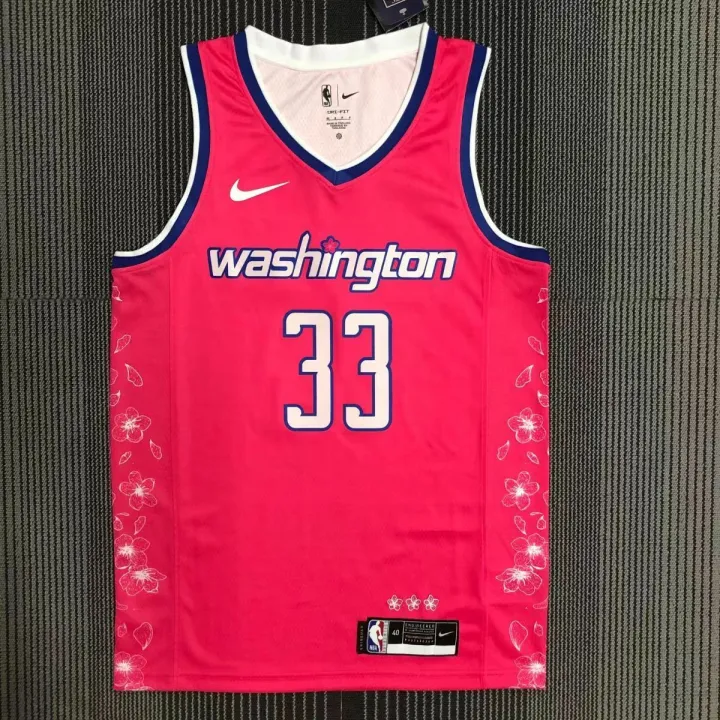 2022-23 New Original Men's Heat Pressed NBA Washington Wizards #33 Kyle ...