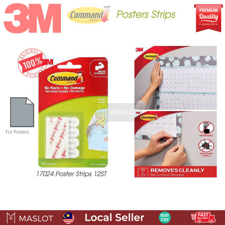 3M Command Poster Strips 17024 Lazada
