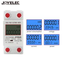 JOYLEC เครื่องวัดไฟฟ้า220กิโลวัตต์,เครื่องวัดการบริโภคไฟฟ้าดิจิทัลเฟสเดียวรีเซ็ตเป็นศูนย์เครื่องวัดพลังงานกิโลวัตต์เครื่องทดสอบไฟฟ้ากระแสสลับไฟฟ้าโวลต์