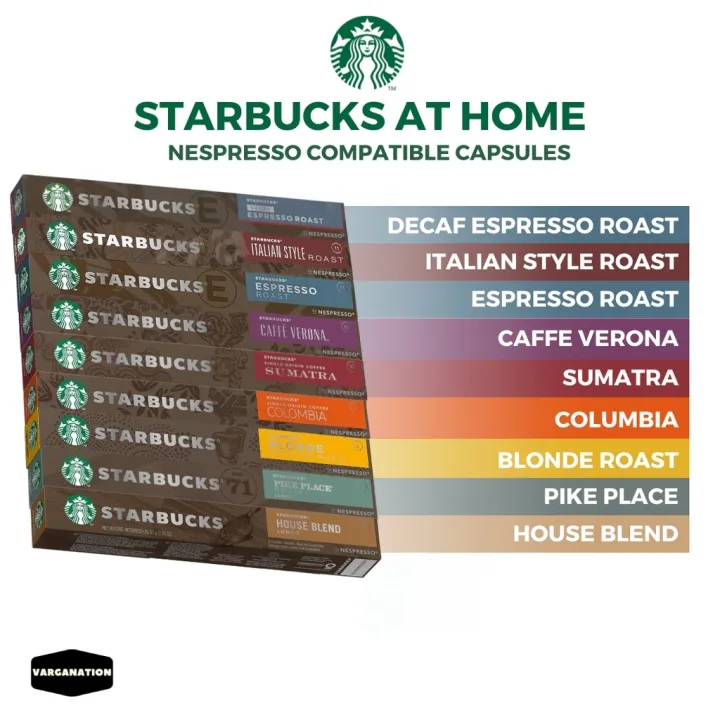 Starbucks At Home Nespresso Capsules Aluminum Coffee Pods Lazada PH