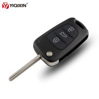 }{: -- “Yiqixin กุญแจรีโมตเคสสำหรับ Kia Rio3 Picanto Ceed Cerato K2 Sorento Sportage K3รถ K5ซองใส่กุญแจพับใบมีด3ปุ่มไม่มีโลโก้