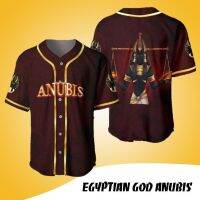 2023 New Egyptian God Anubis - Jersey baseball - Sport fashion - Baseball Tshirt - for men, women, unisex