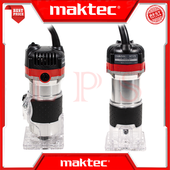 maktec-trimmer-เครื่องเซาะร่อง-ทริมเมอร์-ชุดดอกทริมเมอร์-12ดอก-เร้าเตอร์-รุ่น-mt370-งานไต้หวัน-aaa-การันตี