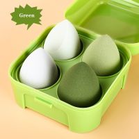 【FCL】℡  Makeup Sponge Dry Wet Use Puff Different Sizes Foundation Blush Make up Tools with Storage