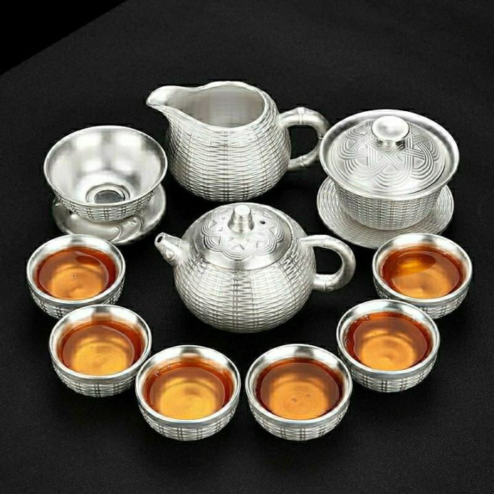 in-stock-ชุดน้ำชาสีเงิน-ชุดแก้วเซรามิก-บ้าน-สำนักงาน-ถ้วยชากังฟู-กล่องของขวัญขายตรง