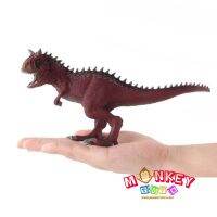 Monkey Toys - โมเดล ไดโนเสาร์ Carnotaurus แดง ขนาด 22.00 CM (จากหาดใหญ่)