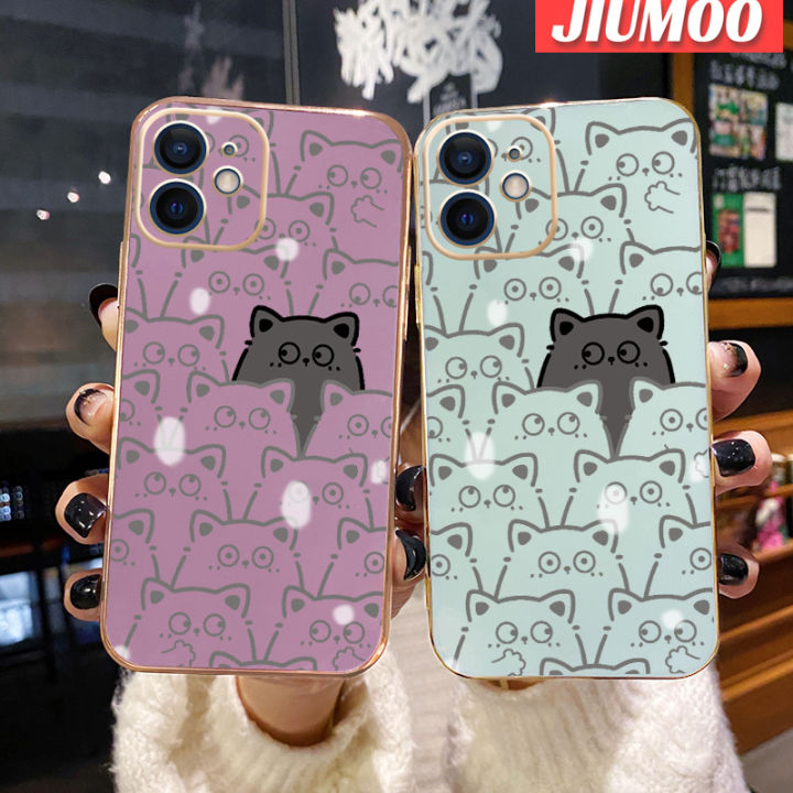 เคส-jiumoo-สำหรับ-xiaomi-redmi-10a-10c-9a-9at-กีฬา9i-แฟชั่นลายการ์ตูนแมวน่ารักใหม่ขอบสี่เหลี่ยมด้านข้างเป็นซิลิโคนกันกระแทกฝาปิดเลนส์เต็มรูปแบบเคสป้องกันกล้อง