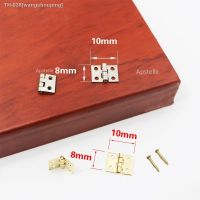 ▩ 30pcs 10x8mm Golden Silver Mini Metal Hinge for Furniture Brass Hinge Dollhouse 1/12 House Miniature Cabinet