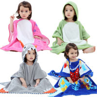 Cartoon Children Bathrobes Baby Kids Pajamas Hooded Beach Towel Bathrobe Soft Bath Robe Toddler Boys Girls Robes Gown 1142