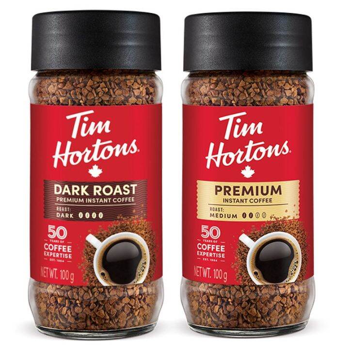 Canadian Tim Hortons Tim medium/heavy roasted instant coffee powder