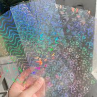 5Pcs/Lot Glittery Laser Sticker For Photo Album Kpop Photocards Decorative Stickers Laser Glitter Sticker DIY School Stationery