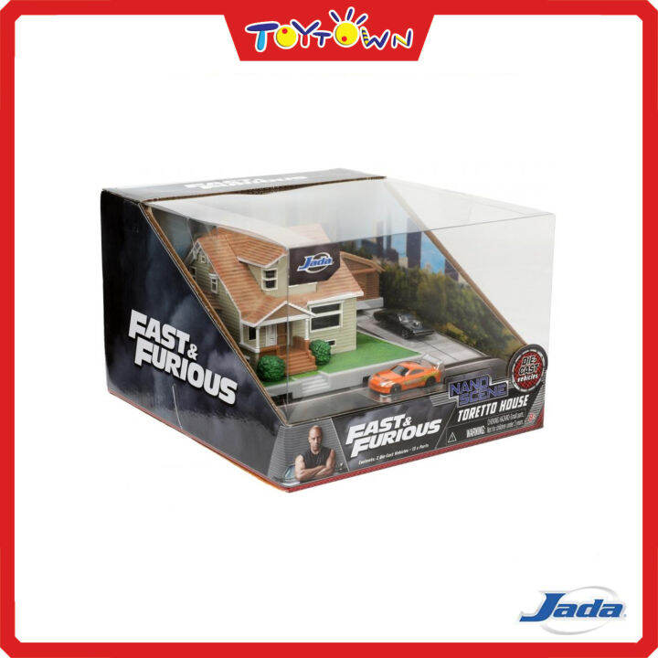 Jada Toys Nano Scene Fast & Furious Toretto House Diorama Set (Die