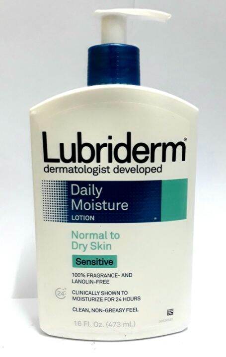 Lubriderm Daily Moisture Lotion Normal To Dry Skin Sensitive Fragrance ...