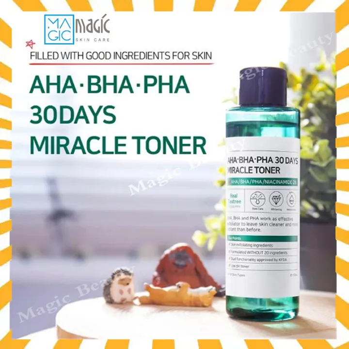 SomeByMi AHA BHA PHA 30 Days Miracle Toner Facial Toner Serum Blackheads Remove Acne Treatment