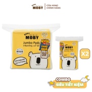 2 Bịch miếng thấm sữa Moby Baby + 1 Bông đa năng 100gr