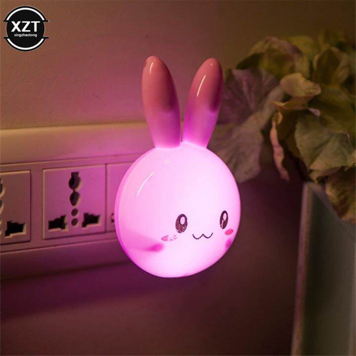 3-colors-led-cartoon-cute-rabbit-night-lamp-switch-on-off-wall-light-ac110-220v-us-plug-bedside-lamp-for-children-kids-baby-gift