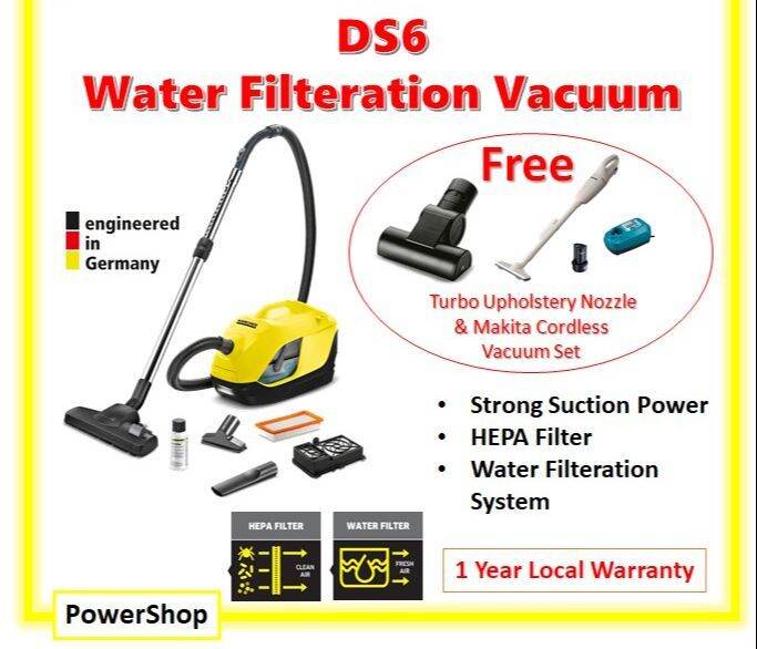 Karcher DS6 Water Filteration Vacuum Cleaner DS 6 + Gift Lazada