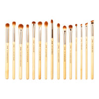 Jessup 15Pcs Bamboo แปรงแต่งหน้า Delicate Eye Stripas Maquillaje Professional คอนซีลเลอร์อายแชโดว์อายไลเนอร์ Beauty T137