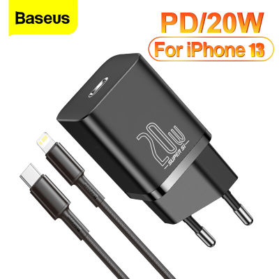 Baseus PD 20W Super Si USB C Charger รองรับ Type C Fast Charging เครื่องชาร์จศัพท์แบบพกพาสำหรับ 13 12 Pro Max 11 Mini 8 Plus83006