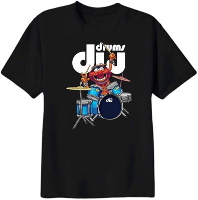 【hot sale】 The Muppet Show Animal Playing DW Drums Unisex T Shirt, Tank Top, Hoodie, Long Sleeve, Sweatshirt For Men Women Kids 22 Black เสื้อยืด sale