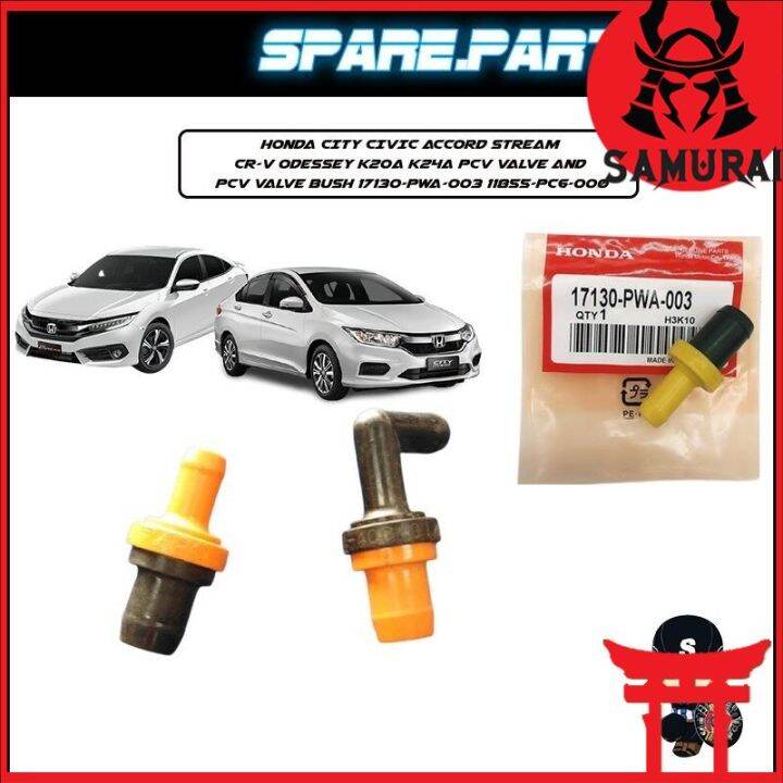 HONDA CITY CIVIC ACCORD STREAM CRV ODESSEY K20A K24A PCV VALVE AND PCV