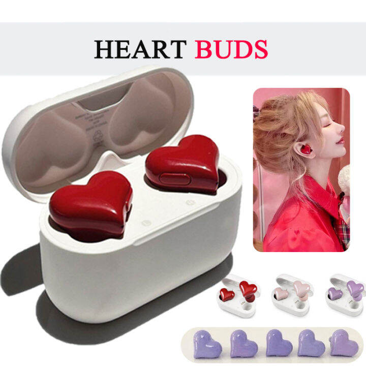 Japanese Heartbuds Original TWS Bluetooth Earphones LowLatency Women