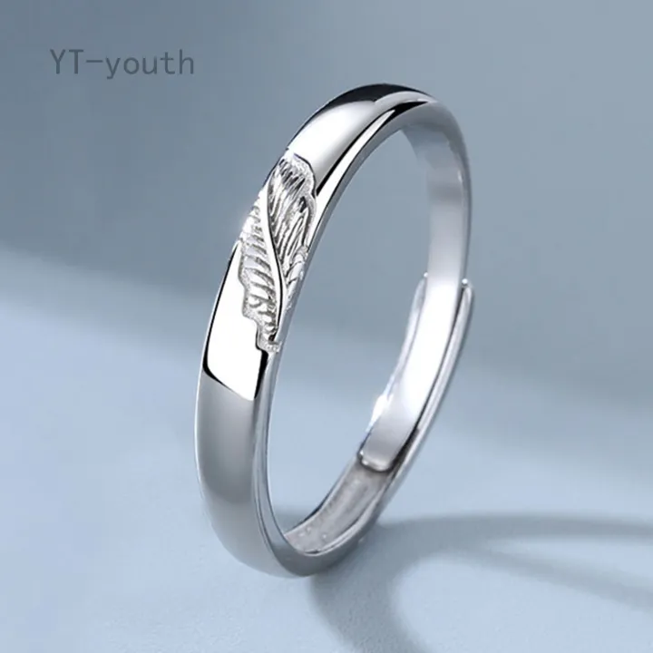 แหวนเงินแท้ YT-925สำหรับคู่รัก,แหวนเปิดแต่งงานของขวัญเครื่องประดับแบบ ...