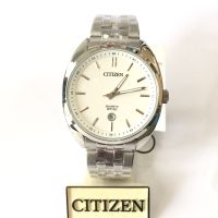 CITIZEN นาฬิกาข้อมือผู้ชาย รุ่น BI5090-50A AQ Mid White Dial Silver