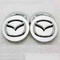 4ชิ้น57มิลลิเมตรรถศูนย์ล้อ Hub Cap สัญลักษณ์สำหรับมาสด้า2 3 3MPS 5 6 RX-8 MX-5ศูนย์ล้อหมวก