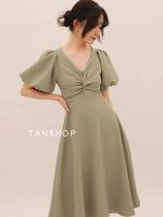 TANSSHOP - Puffy Sleeve Swing Skirt #D818