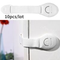 10pcs/Lot Drawer Door Cabinet Cupboard Toilet Safety Locks Baby Kids Safety Care Plastic Locks Straps Infant Baby Protection