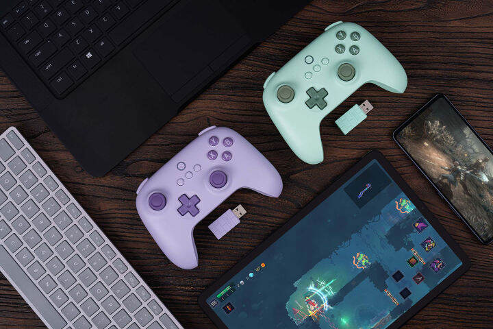 8bitdo-ultimate-c-2-4g-เกมแพดไร้สายและจอยเกมแบบมีสายสำหรับ-windows-ดาดฟ้าไอน้ำและราสเบอร์รี่-pi