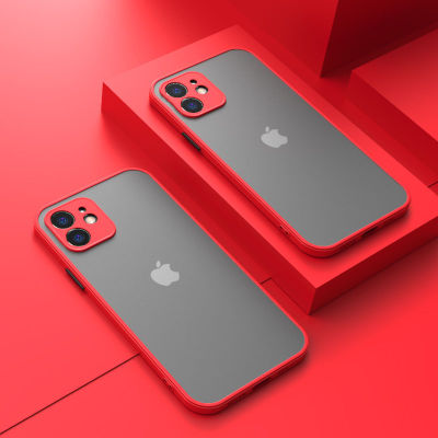 Mint Simple Matte Bumper Phone Case for 11 Pro XR X XS Max 12 13 6 8 7 Plus Shockproof Soft TPU Silicone Clear Case Cover
