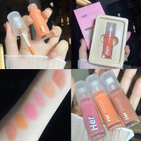 บลัชออนเนื้อครีม บลัชออนโทนนู้ด ทาตาแก้มปาก3in1 บลัชออน ติดทน กันน้ำ Herorange -221