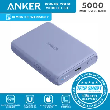 Anker USB-C Power Bank, 10,000mAh Portable Charger (PowerCore PIQ), pink