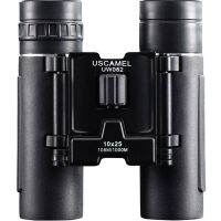 กล้องส่องกลางคืน Outdoor Sport 10x25 Compact Binoculars Long Range Folding HD Powerful Mini Telescope Original Optics Sports Camping Bird Watching