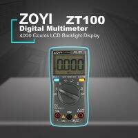 ELEC ZOYI ZT100 เครื่องวัดดิจิตอลขนาดเล็ก 4000 นับ AC/มาตรกระแสไฟฟ้า DC โวลต์มิเตอร์สีเทา + สีฟ้า