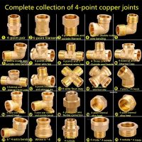 Water pipe plumbing fittings 6 points to 4 points copper reducing inner wire hose outlet double inner wire pair connector