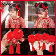 YADOU Girls Chinese style New Year s headwear, hair ties, Hanfu hairpins