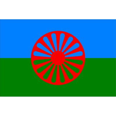 ธงชาติโรมานียิปซี90*150ซม. ฟลาเมงโก Tzigane Mr Fergie