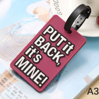 wxfengying Novelty strong luggage Tag พีวีซีซิลิโคนตัวอักษรกระเป๋าเดินทางชื่อที่อยู่ ID Tag Holiday Travel กระเป๋าถือฉลากกระเป๋าเดินทางอุปกรณ์เสริม