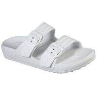 COD Skechers สเก็ตเชอร์ส รองเท้าแตะผู้หญิง Women Foamies Cali Breeze 2.0 Royal Texture Walking Sandals - 111055-WHT Anti-Odor, Dual-Density, Hanger Optional, Machine Washable, Luxe Foam