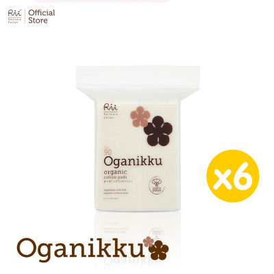 [แพ็คหก] Rii 90 Oganikku Organic Cotton Pads 80 pcs./Bag