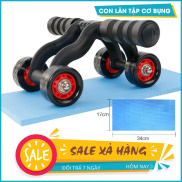 Bai Tap Bung Hieu Qua, Con Lăn Tập Cơ Bụng 4 Bánh NSK-007 Mẫu Mới 2019