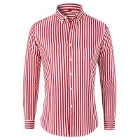 Plus Size 5XL-M Korean Long Sleeve Striped Shirts Men Clothing 2023 Simple Slim Fit Business Casual Office Blouse Homme Hot Sale