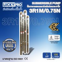 LUCKY PRO ปั๊มบาดาล รุ่น LP-3R1M/0.75N 1HP