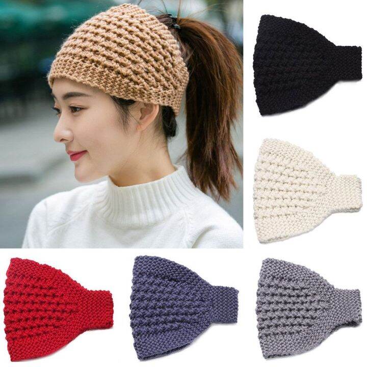 【COD&Ready Stock】Women Headbands Warm Knitted Soft Stretch Turban