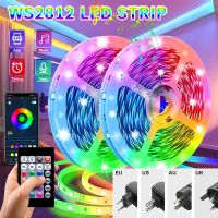 WS2812 Led Strip Light Flexible RGB 5050 Ribbon Lighting Bluetooth Model Controller Living Room Decoration Luminous LED Strip Lighting